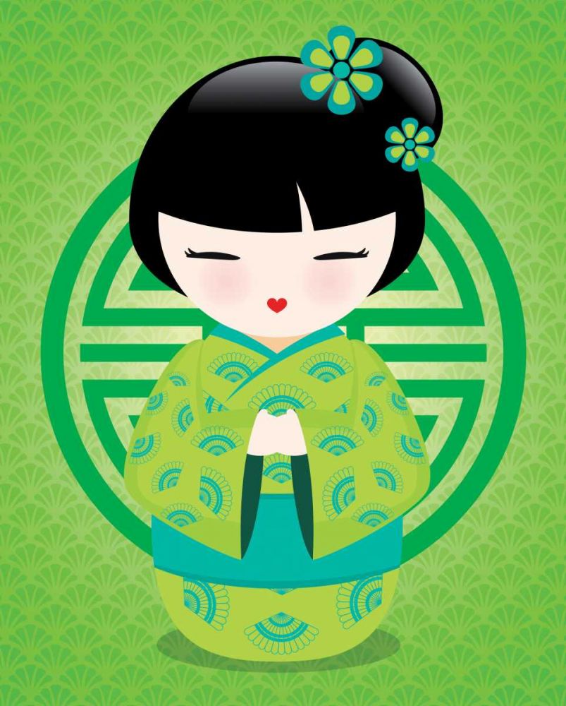 Kokeshis Popcolor I art print by BRAUN Studio for $57.95 CAD