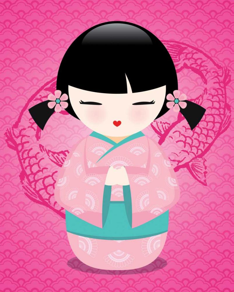 Kokeshis Popcolor II art print by BRAUN Studio for $57.95 CAD