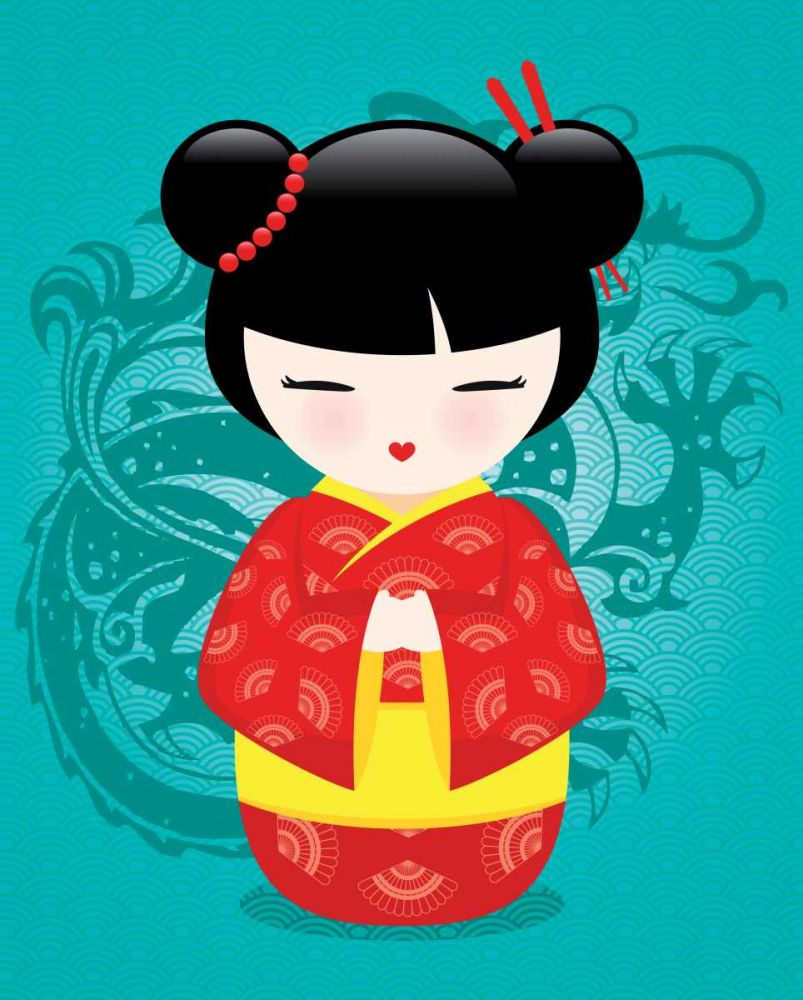 Kokeshis Popcolor III art print by BRAUN Studio for $57.95 CAD
