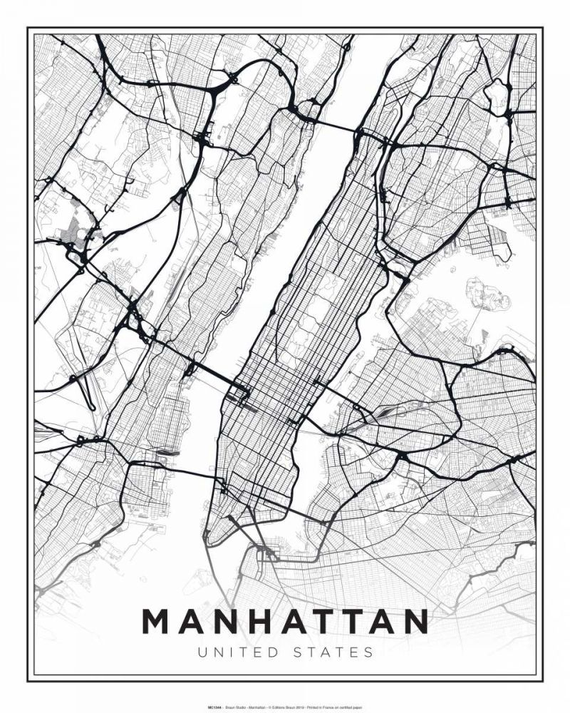 Manhattan art print by BRAUN Studio for $57.95 CAD