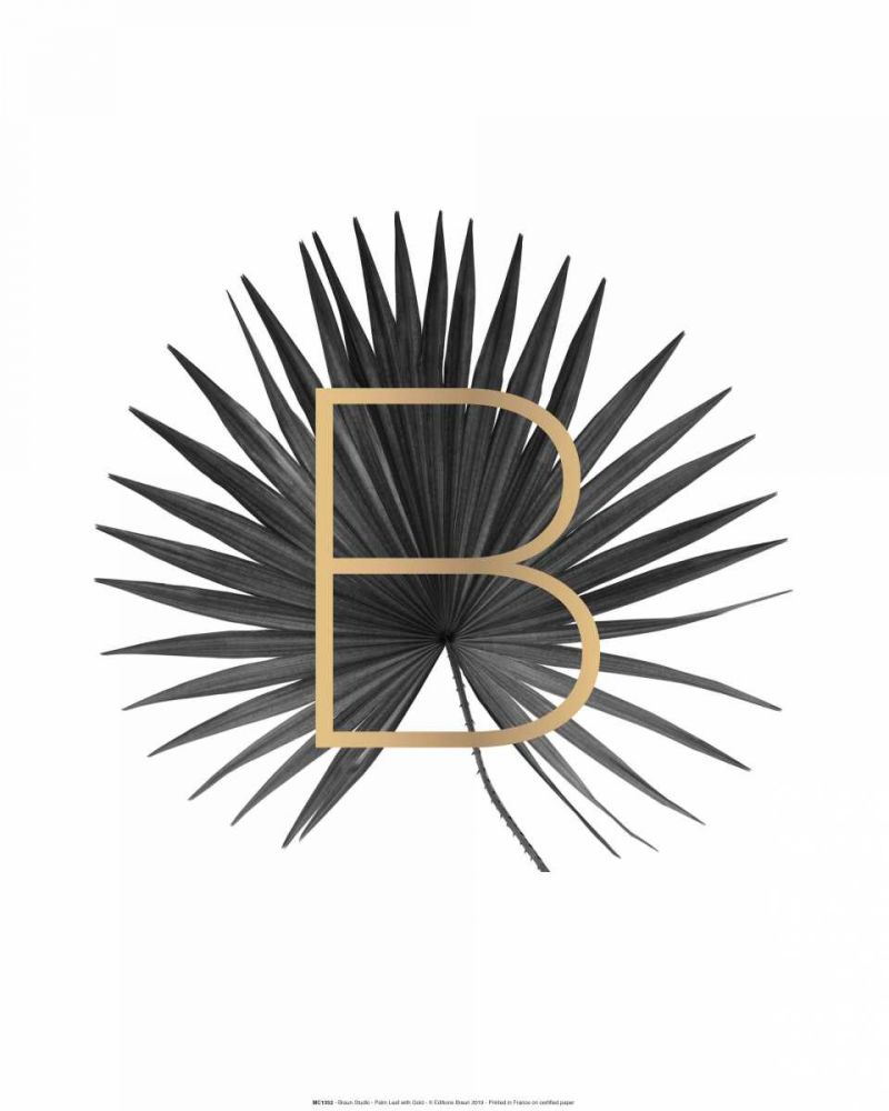 Palm Leaf with Gold art print by BRAUN Studio for $57.95 CAD