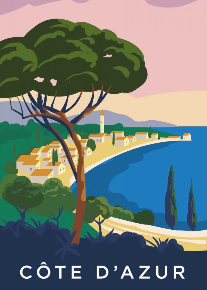 Côte dAzur art print by BRAUN Studio for $57.95 CAD