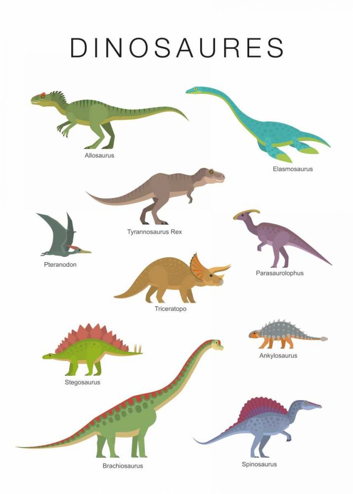 Dinosaures art print by BRAUN Studio for $57.95 CAD
