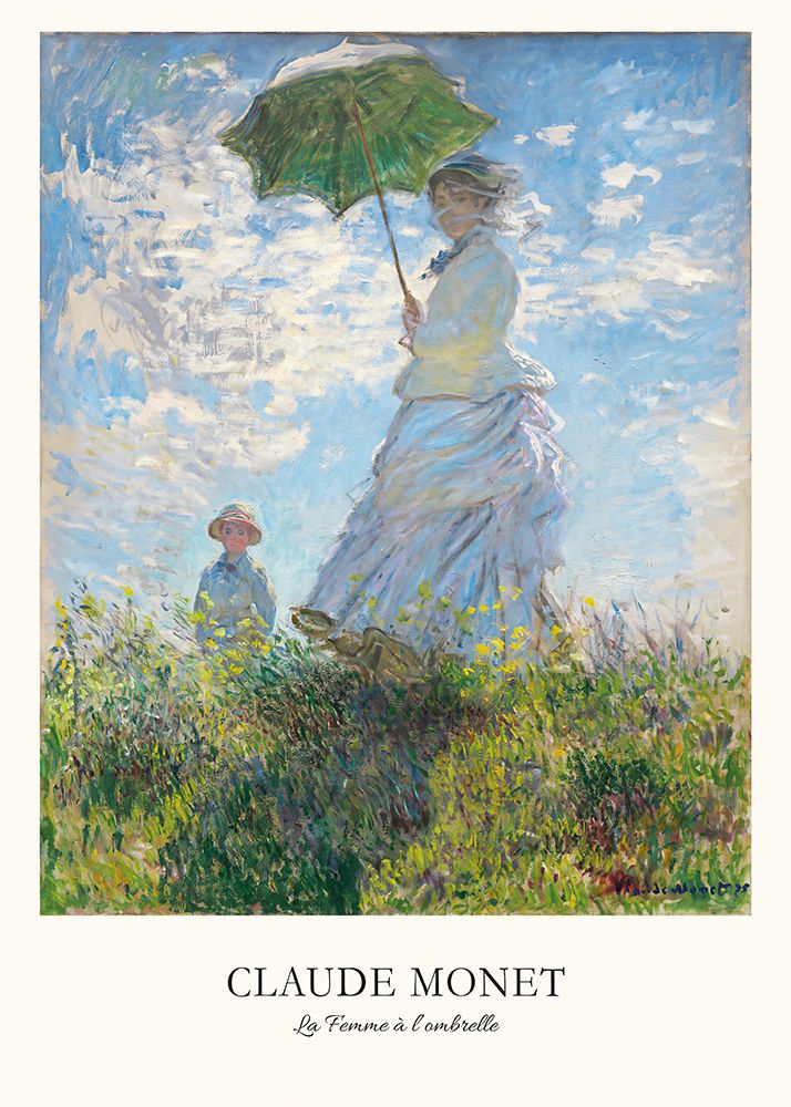 La Femme a lombrelle art print by Monet for $57.95 CAD
