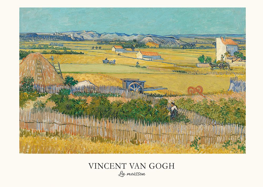 La moisson art print by Vincent Van Gogh for $57.95 CAD