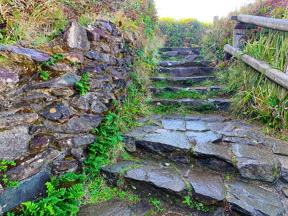 Stone Stairs II art print by Grayscale for $57.95 CAD