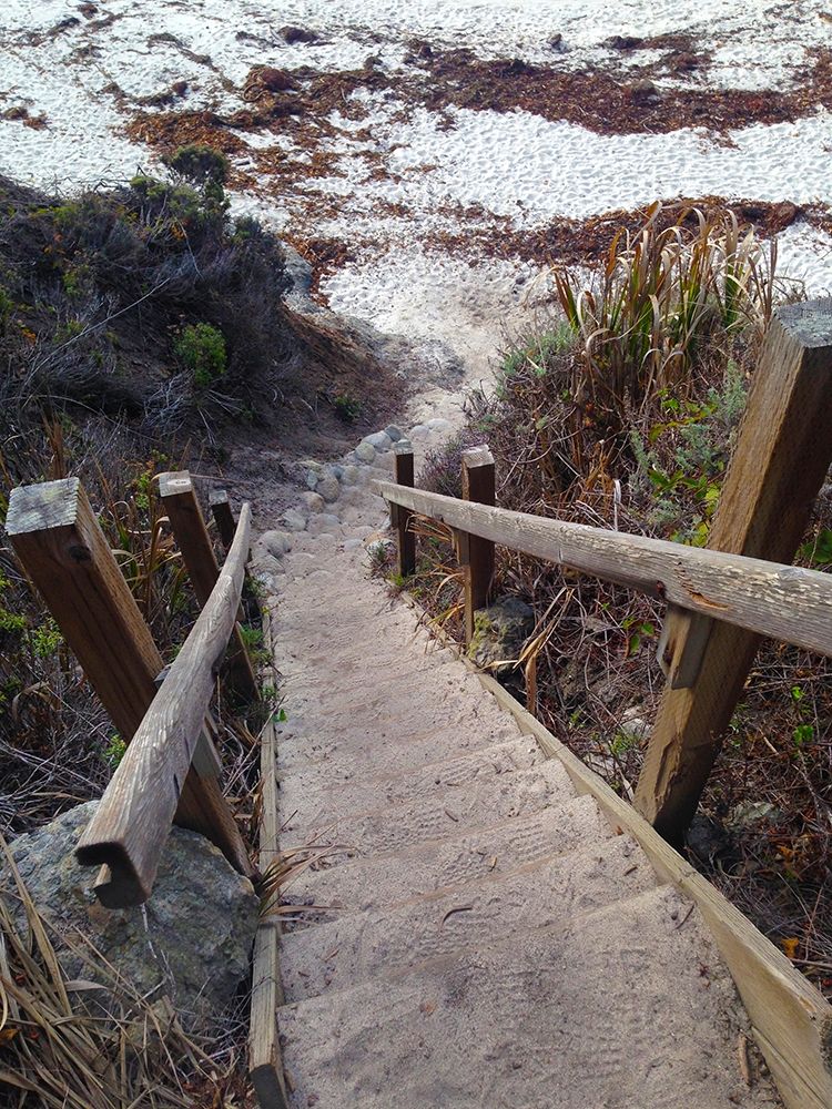 Beach Stairs I art print by Grayscale for $57.95 CAD