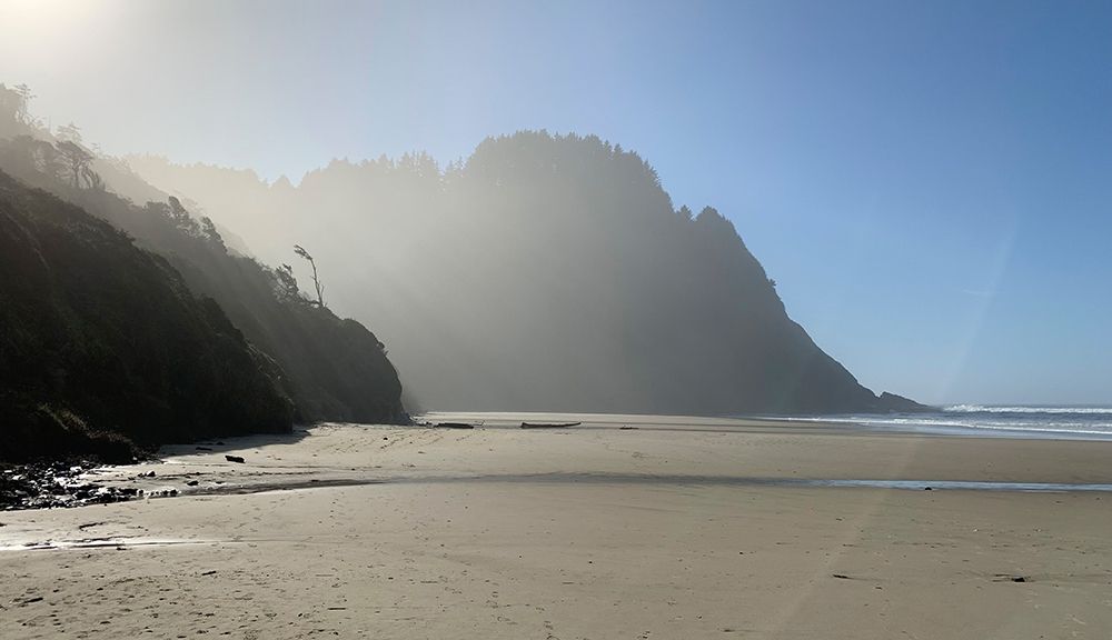 Foggy Beach I art print by Grayscale for $57.95 CAD