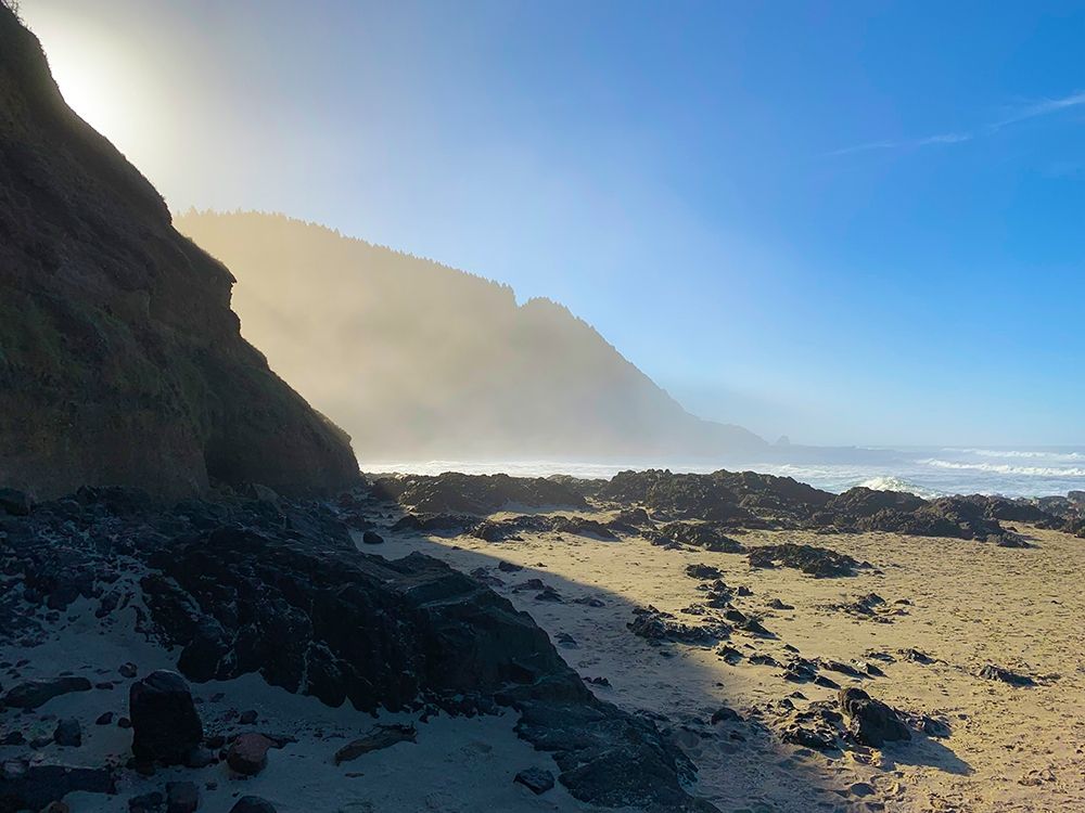 Foggy Beach III art print by Grayscale for $57.95 CAD