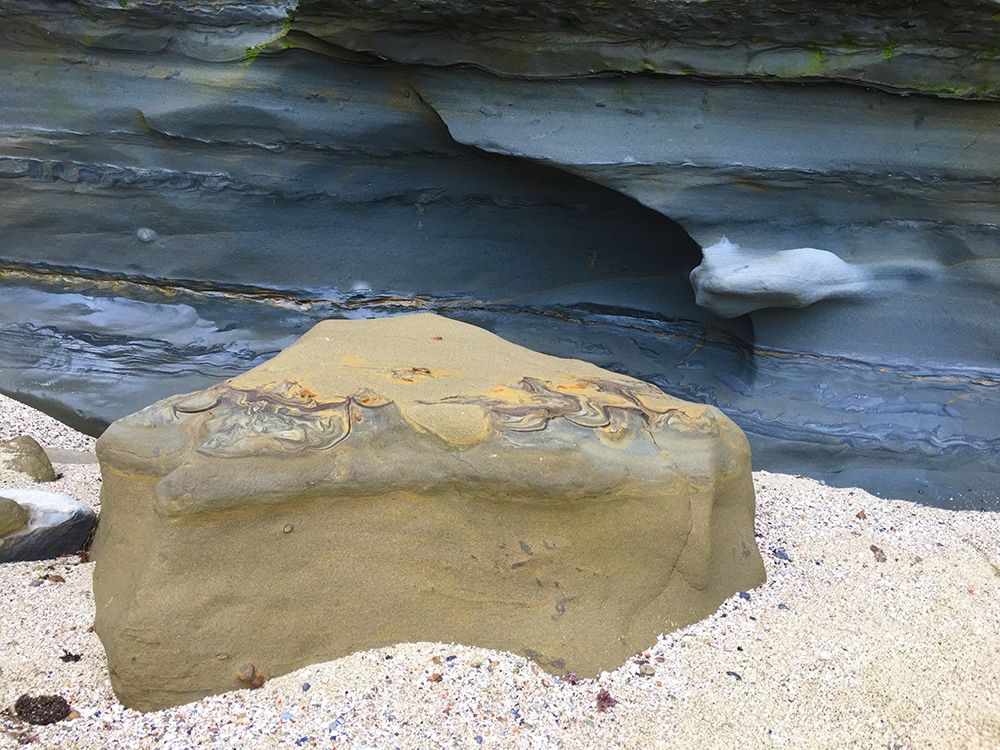 Beach Rocks I art print by Grayscale for $57.95 CAD