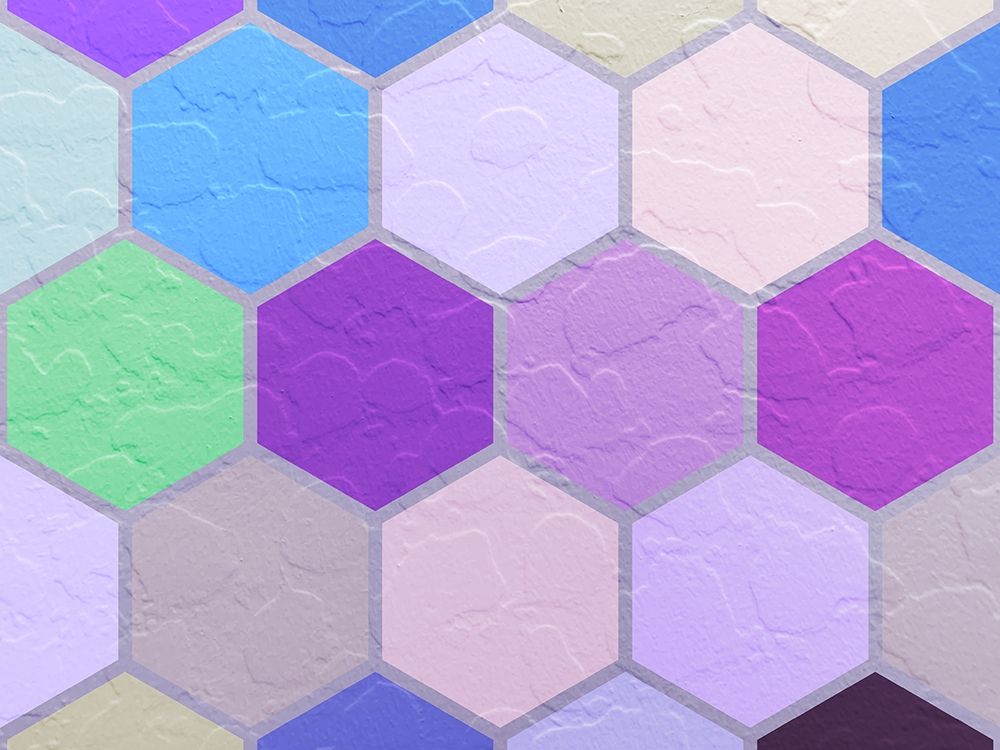 Hexagon Textures VIII art print by Grayscale for $57.95 CAD