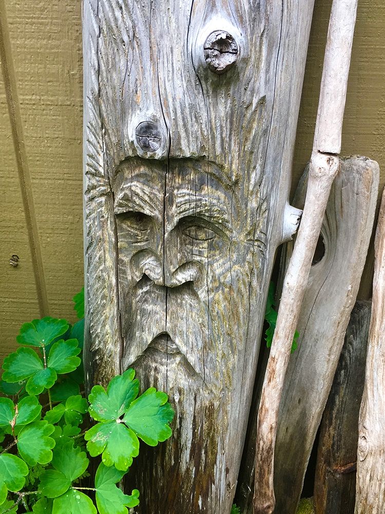Wooden Face II art print by Grayscale for $57.95 CAD