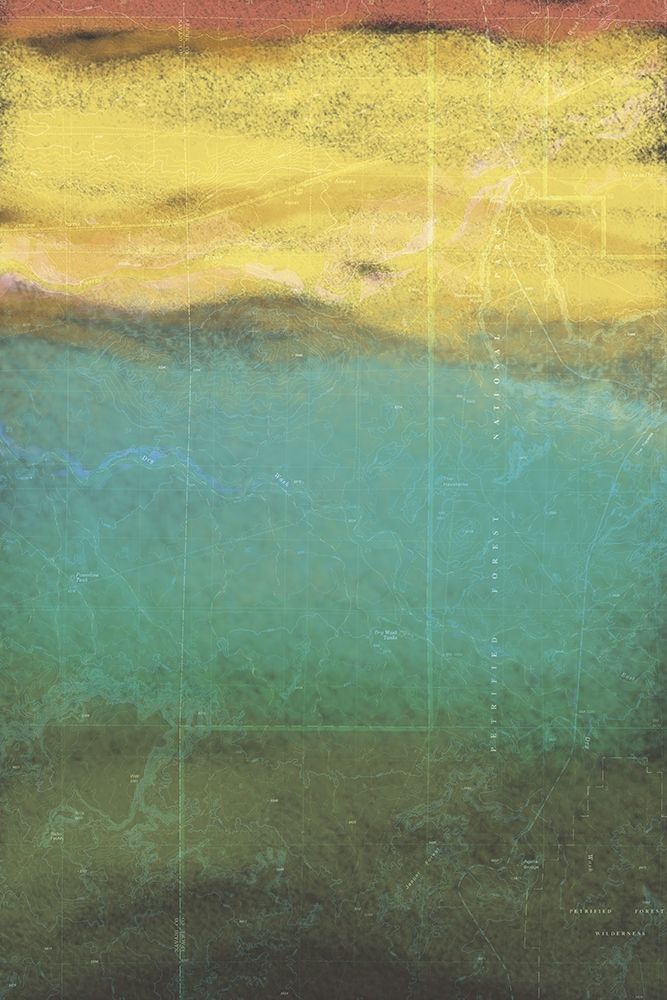 Petrified Map I art print by Grayscale for $57.95 CAD
