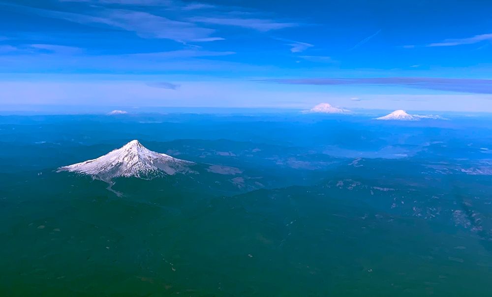 Northwest Volcanoes I art print by Grayscale for $57.95 CAD