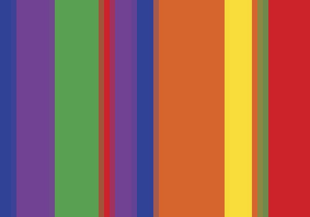 Bright Stripes IV art print by Grayscale for $57.95 CAD