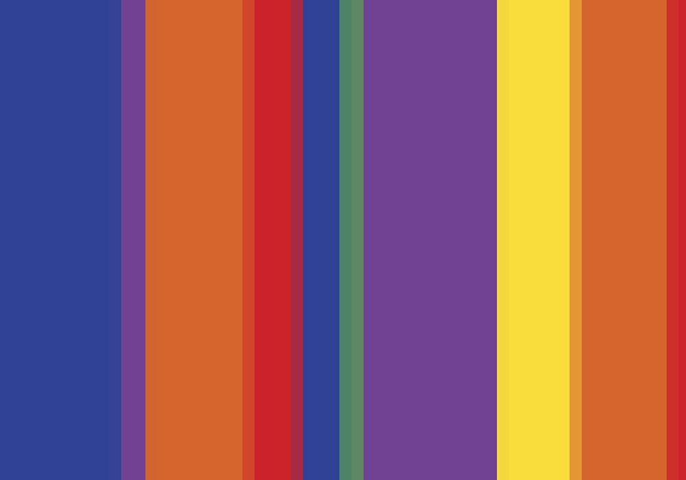 Bright Stripes XII art print by Grayscale for $57.95 CAD
