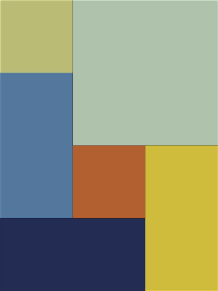 Bright Blocks I art print by Grayscale for $57.95 CAD