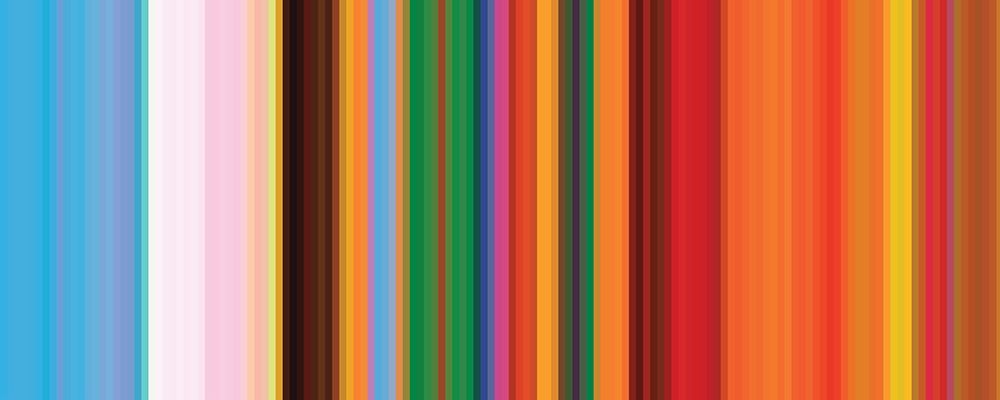 Bright Pinstripes III art print by Grayscale for $57.95 CAD