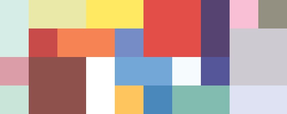 Bright Blocks Wide V art print by Grayscale for $57.95 CAD