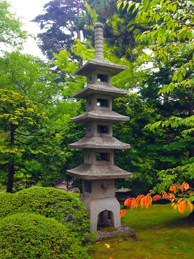 Pagoda Garden II art print by Grayscale for $57.95 CAD