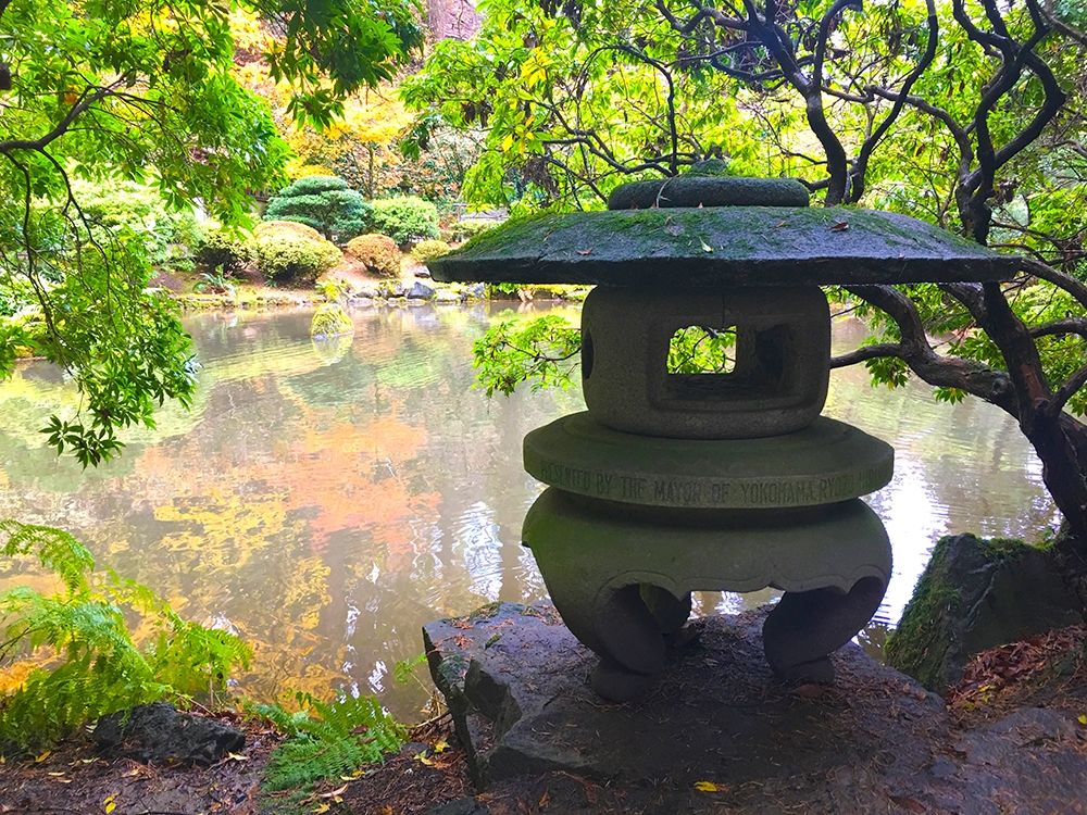 Pagoda Garden IV art print by Grayscale for $57.95 CAD