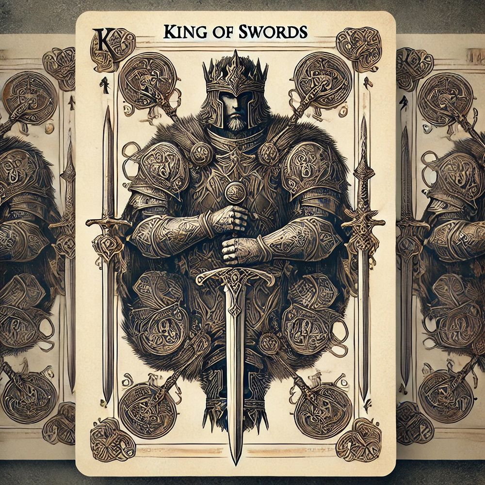 King Of Swords art print by Grayscale for $57.95 CAD