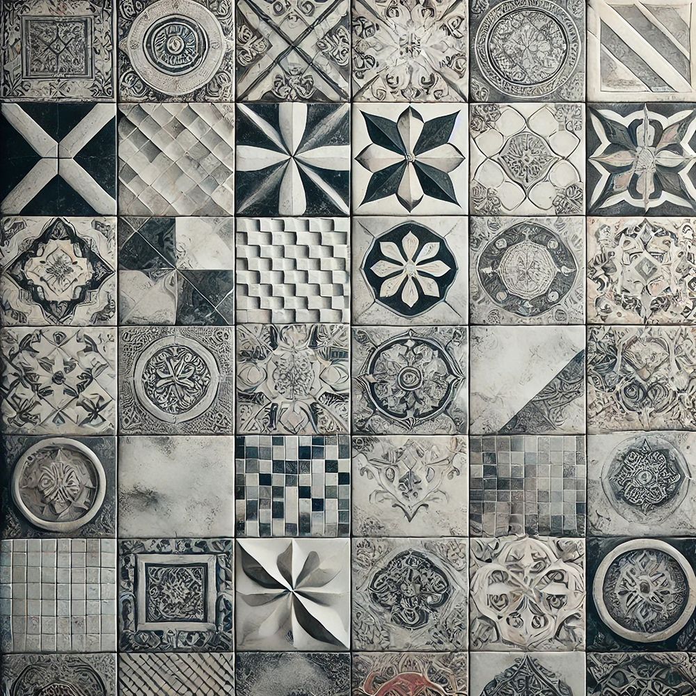 Tile art print by Grayscale for $57.95 CAD