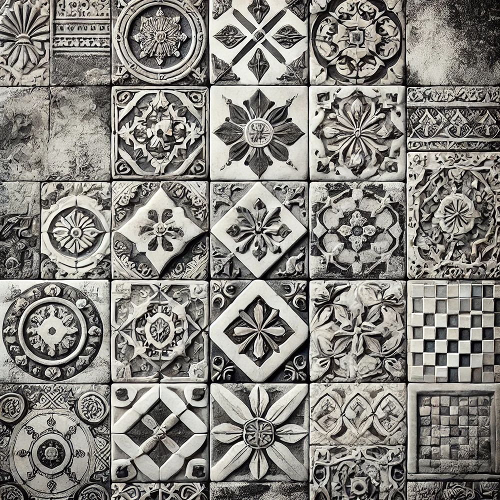 Tile art print by Grayscale for $57.95 CAD