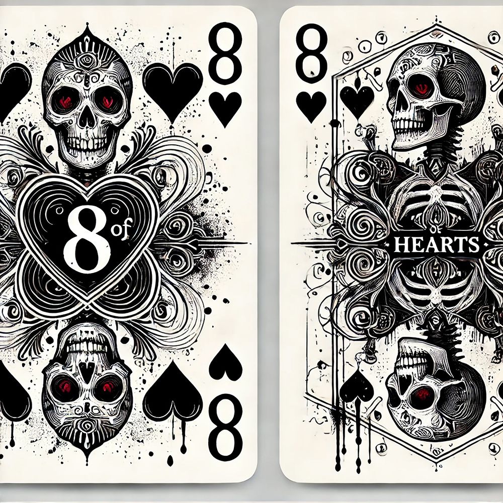 8 Of Hearts art print by Grayscale for $57.95 CAD