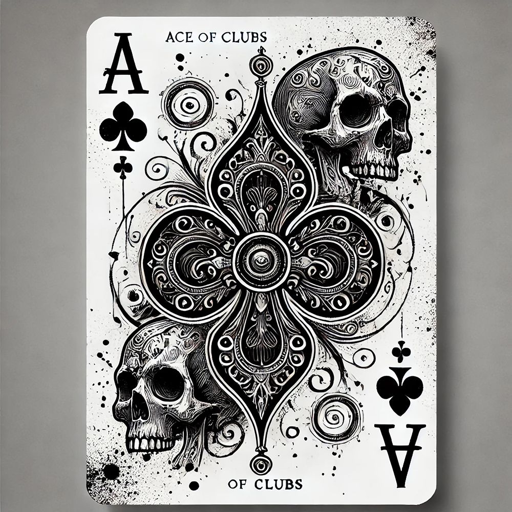 Ace Of Clubs art print by Grayscale for $57.95 CAD