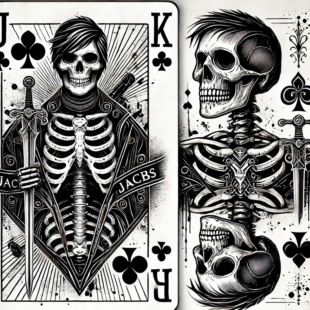 King Of Clubs art print by Grayscale for $57.95 CAD