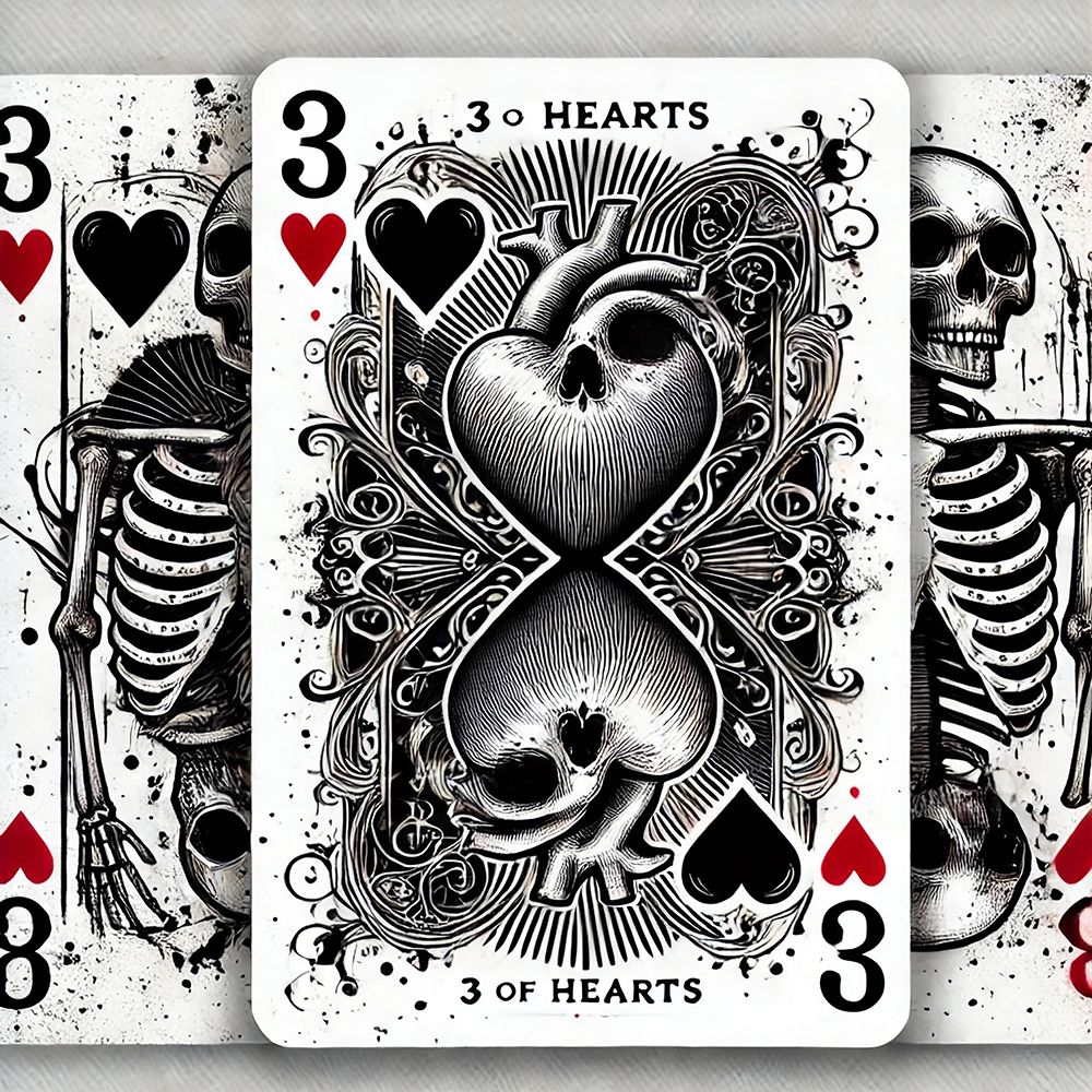 3 Of Hearts art print by Grayscale for $57.95 CAD