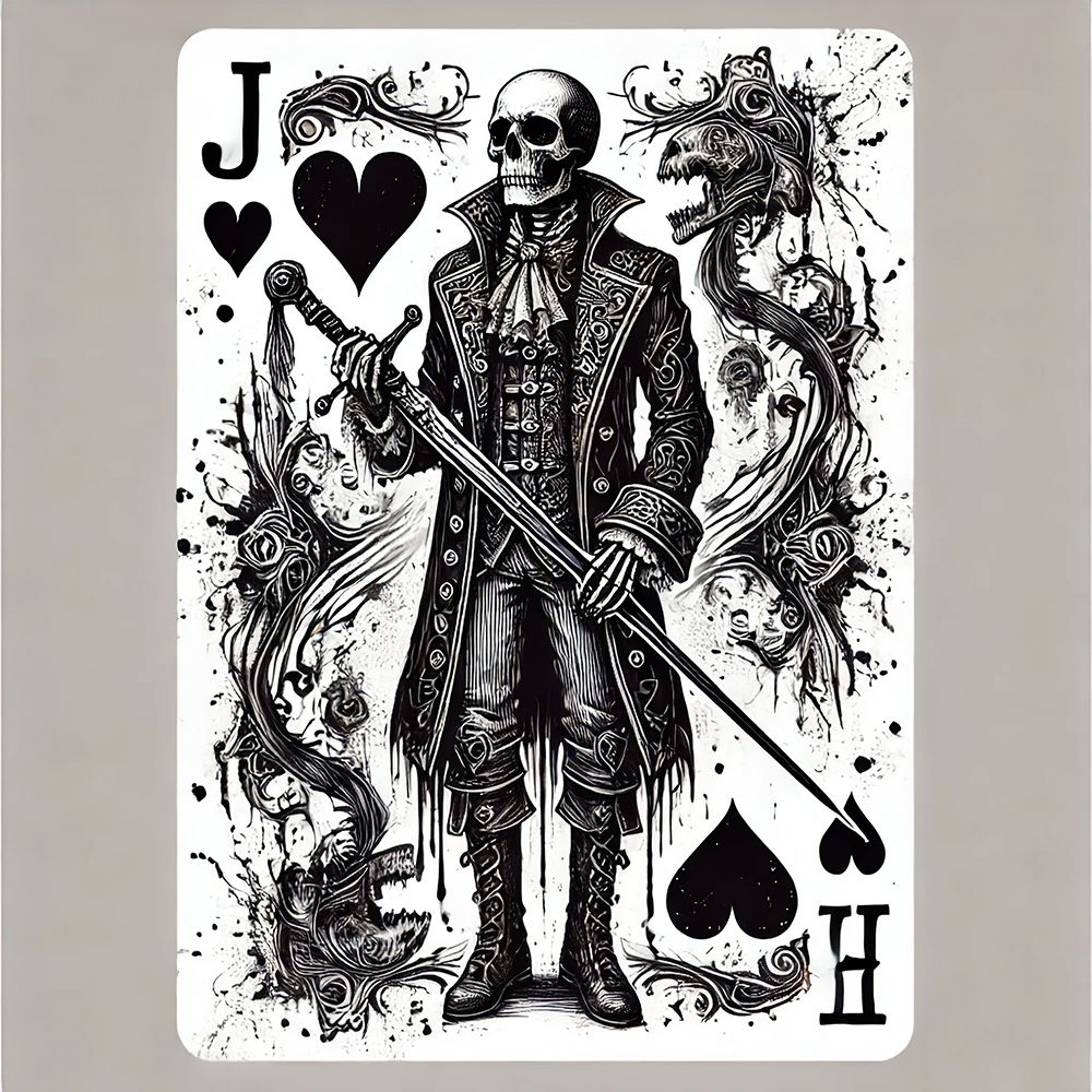 Jack Of Hearts art print by Grayscale for $57.95 CAD