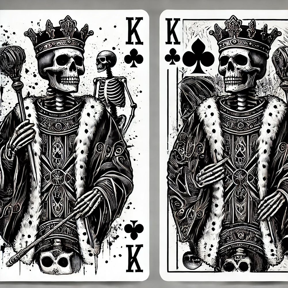 King Of Clubs art print by Grayscale for $57.95 CAD