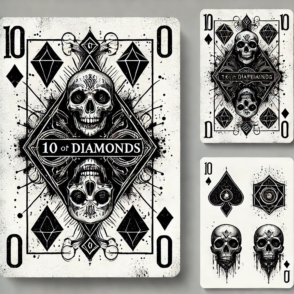 10 Of Diamonds art print by Grayscale for $57.95 CAD