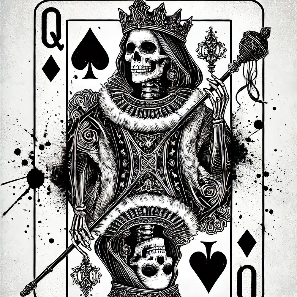 Queen Of Diamonds art print by Grayscale for $57.95 CAD