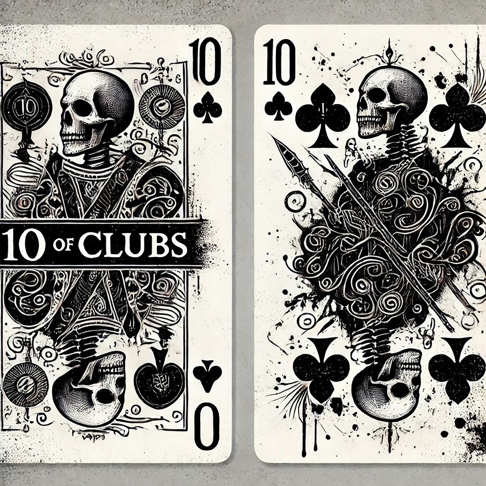 10 Of Clubs art print by Grayscale for $57.95 CAD