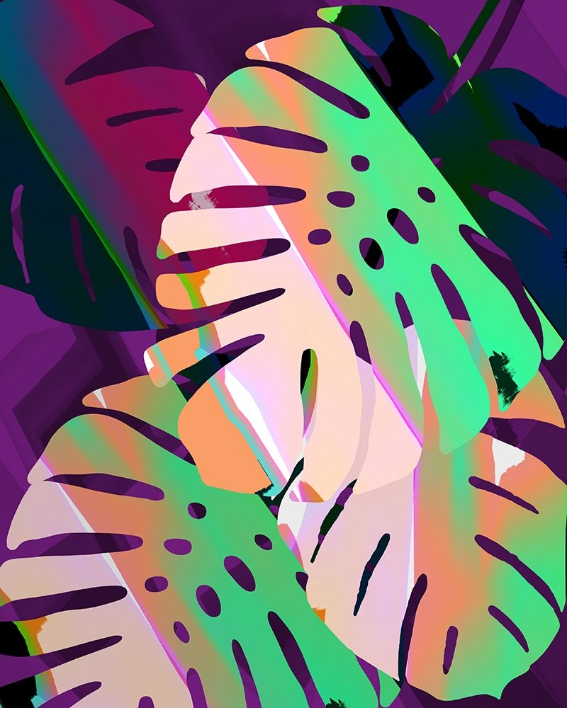 Monstera Stylized V art print by William Tenoever for $57.95 CAD