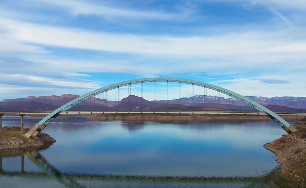 Roosevelt Lake Bridge art print by William Tenoever for $57.95 CAD