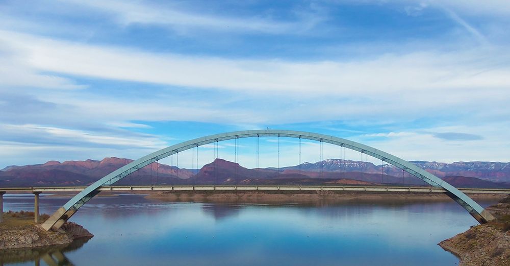 Roosevelt Lake Bridge art print by William Tenoever for $57.95 CAD