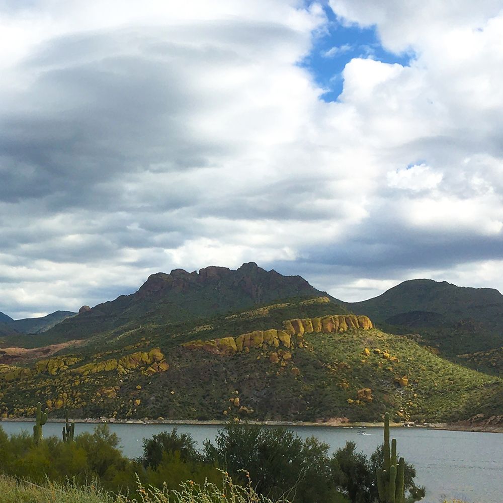 Bartlett Lake: Yellow Cliffs 1 art print by William Tenoever for $57.95 CAD
