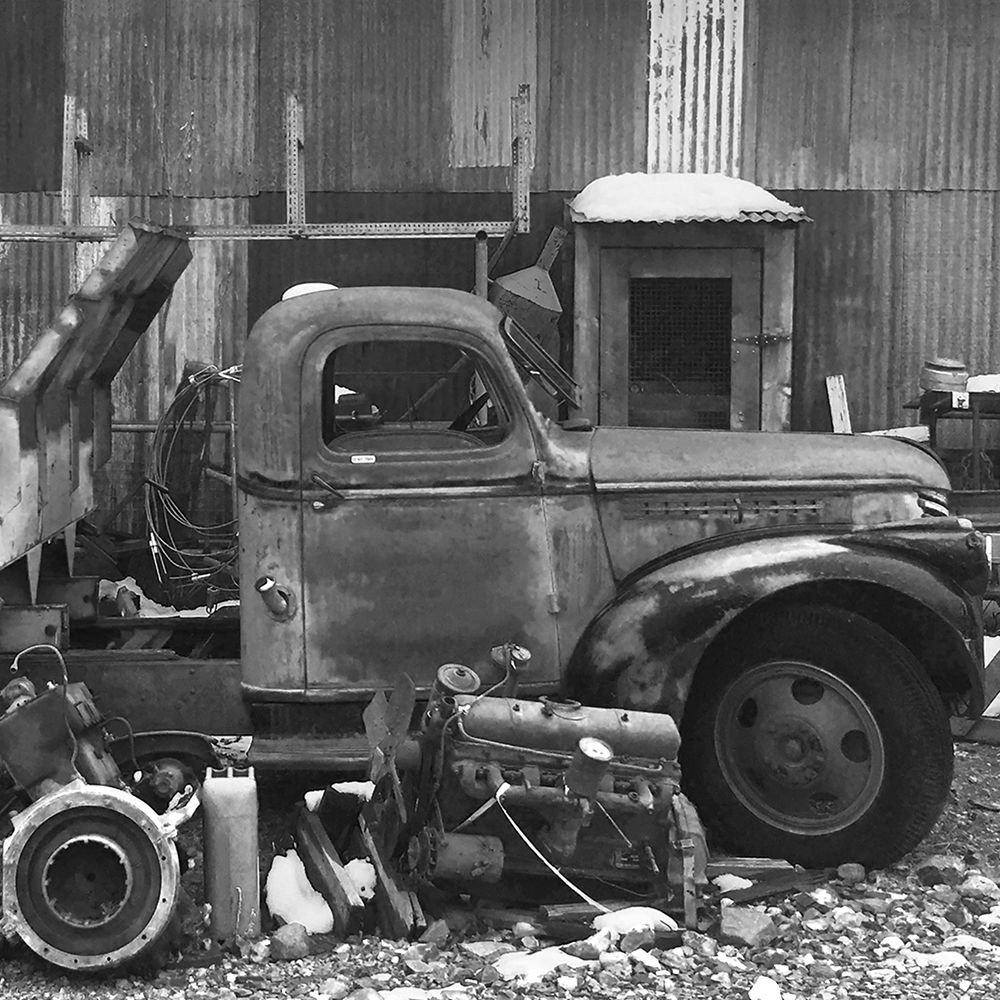 Junkyard A: B-W art print by William Tenoever for $57.95 CAD
