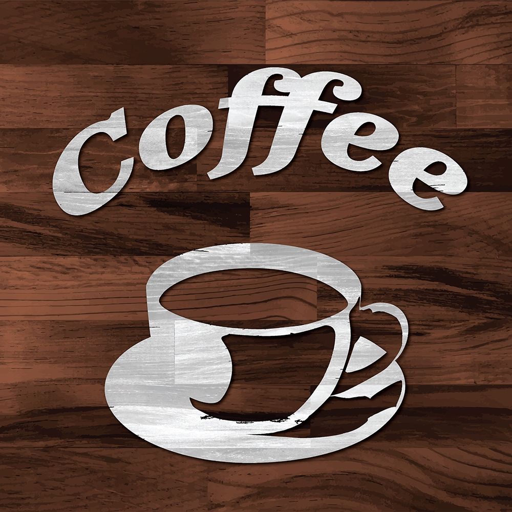 Coffee Woodblock art print by William Tenoever for $57.95 CAD