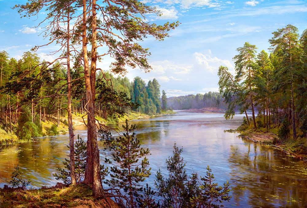 The Lake art print by Sergej Basov for $57.95 CAD
