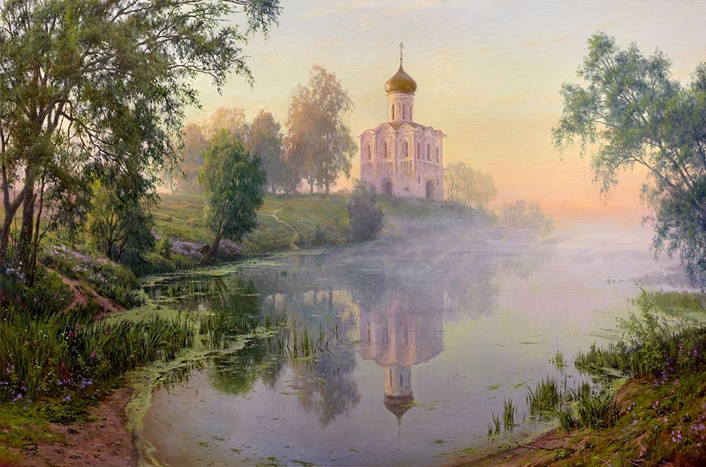 Morning on the Nerl art print by Sergej Basov for $57.95 CAD