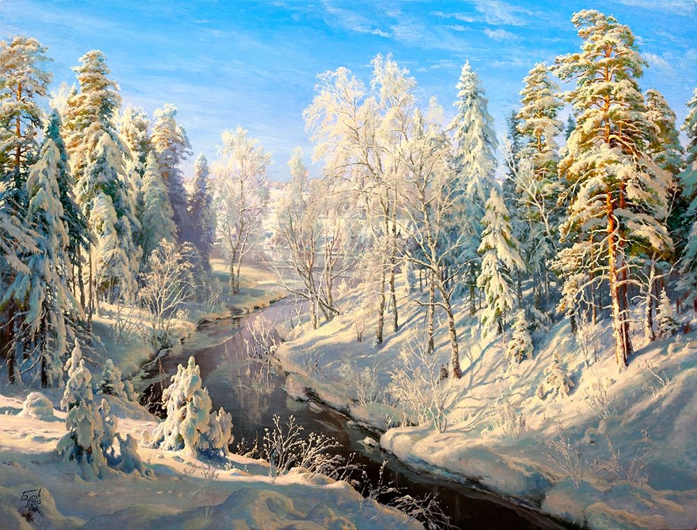 Hoarfrost art print by Sergej Basov for $57.95 CAD