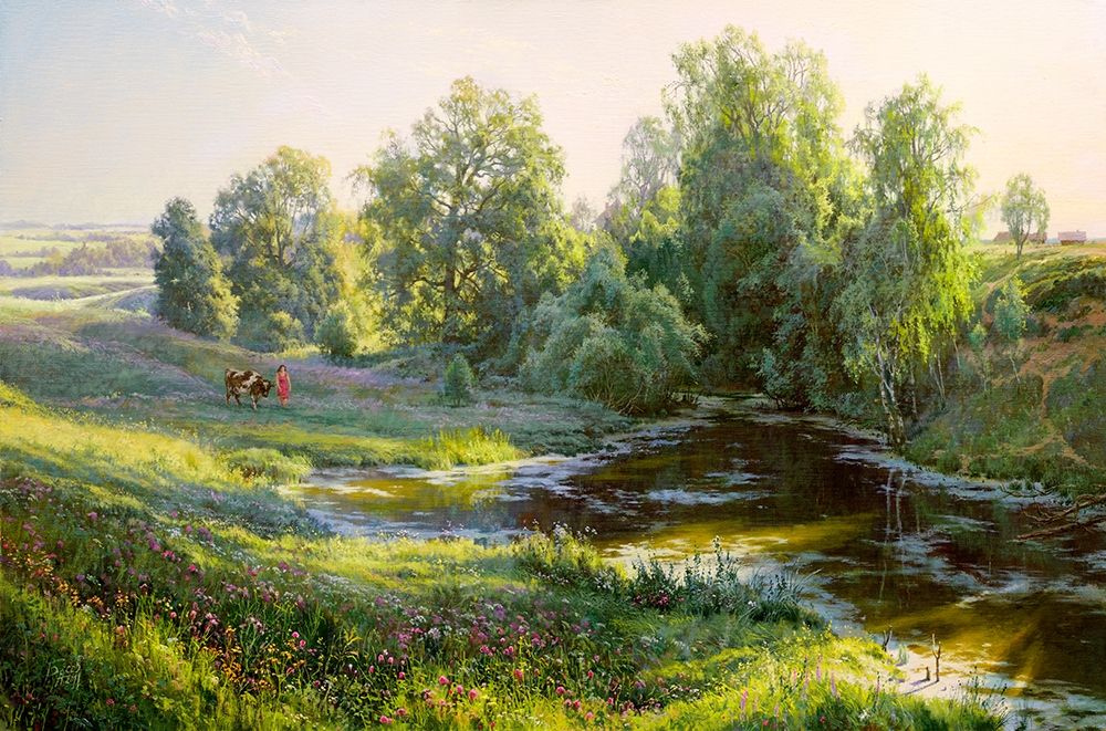 Morning art print by Sergej Basov for $57.95 CAD