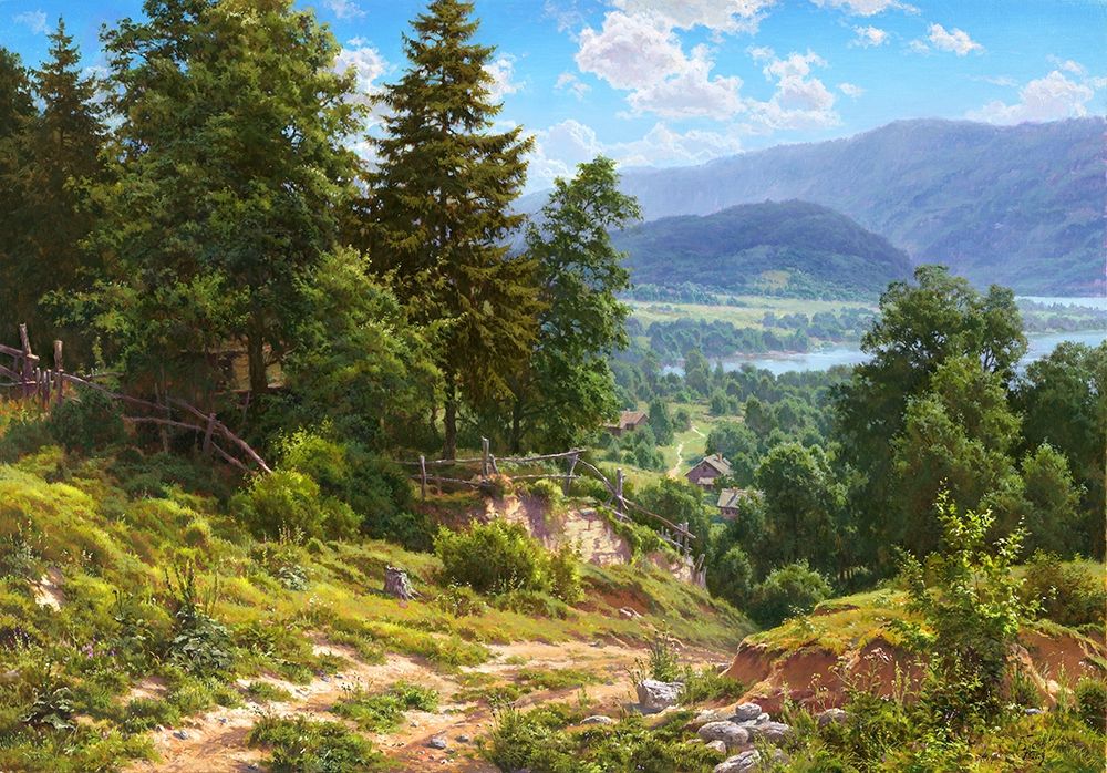 Foothills art print by Sergej Basov for $57.95 CAD