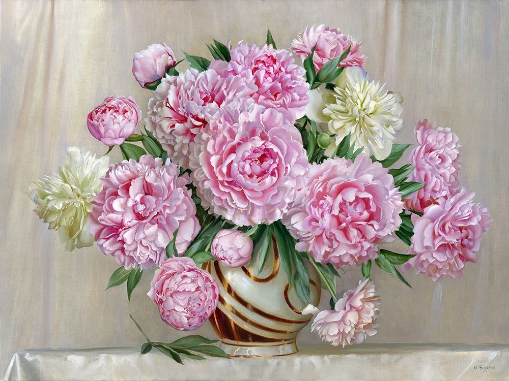 Peonies 2 art print by Igor Buzin for $57.95 CAD