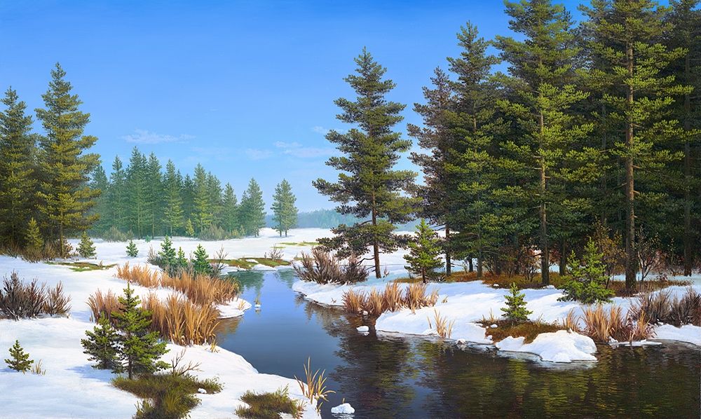 First snow art print by Vyacheslav Babichev for $57.95 CAD